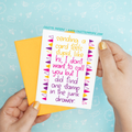 Sending a Card Funny Friendship Greeting Card