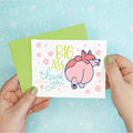 Big Ass Corgi Thank You Funny Greeting Card